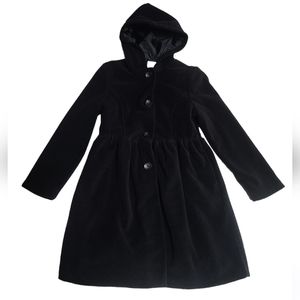 Copper Key Black Hooded Coat for Kids Girls Size 10 to 12
